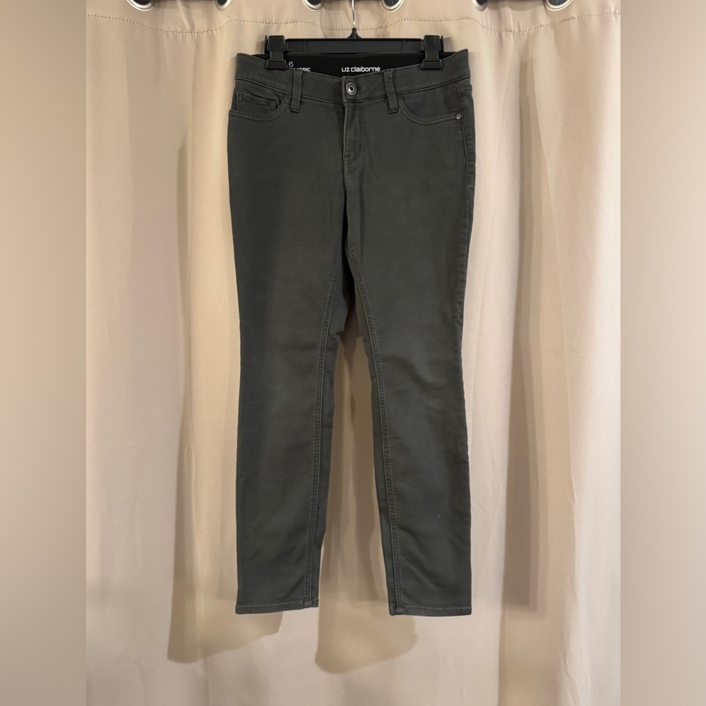 Liz Claiborne Dark Green  Classic Skinny Pants